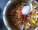A picture of step 3 of BOMBAY MIX BHELPURI.