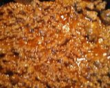 A picture of step 8 of Sloppy Joe and Potatoes on Pumpernickel.