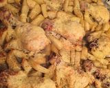 Mézes mustáros comb fűszeres burgonyával recept fázis 4 fotója
