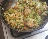 A picture of step 4 of Veg n chick roll.