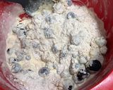 A picture of step 3 of Blueberry Scones.