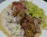 Foto del paso 12 de la receta: Wrap🌯de berenjenas tatemadas🌮, carne de cerdo🍖 y aderezo de yogur🍆🥙🥩
