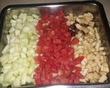 Foto langkah ke 2 dari resep Salad buah choco jelly super creammy & yummy.