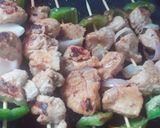 A picture of step 5 of Shashlik sticks🍢.