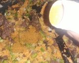 A picture of step 3 of Cous cous with minced sorce.