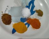 A picture of step 1 of Besan ke Altay Paltay.