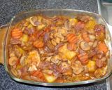 Foto del paso 4 de la receta: Trutros de pollo braseados con champiñones y cabernet