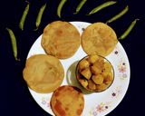A picture of step 7 of Green Peas Poori.