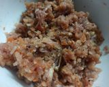 Hình bước làm 1 của món Hoành thánh hoa hồng