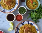 A picture of step 8 of Ragda patties.