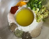 A picture of step 1 of Barley Flour Daal Baati.