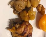 Tepsis sült csirke krumplival, hagymával recept fázis 2 fotója