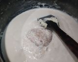 A picture of step 3 of Rose Flavour Basundi.