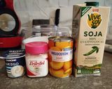 Foto del paso 1 de la receta: Yogur de Melocotón y Bebida de Soja en Yogurtera sin Azúcar o a tu Gusto, tú Eliges la Fruta