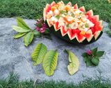 A picture of step 4 of Water melon fruit chat.