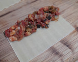 Foto del paso 7 de la receta: Canelones de pisto con bacalao gratinados con lactonesa de mostaza con miel
