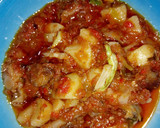 A picture of step 6 of Stew with cabbage an patato.