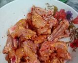 A picture of step 1 of Korean style hot wings.