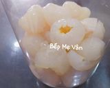 Hình bước làm 5 của món Vải ngâm đường phèn