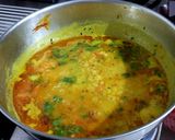 A picture of step 5 of Yellow Daal.