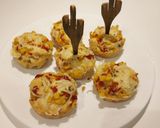 Foto del paso 6 de la receta: Muffin salado con choclo, champiñón y jamón