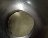 A picture of step 2 of Moong dal paratha Moong dal ki puran puli Pesarapappu bobbatlu.