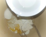 A picture of step 1 of Yeast pancake.