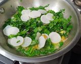 A picture of step 5 of Mooli Ki Bhaji.