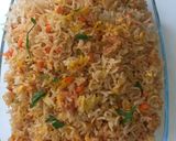 A picture of step 5 of Vegetables rice.