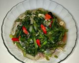 Foto langkah ke 5 dari resep Tumis Kangkung Saus Tiram.