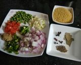 A picture of step 1 of Broken Wheat - Dalia -Veggies Khichadi.