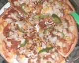पनीर वेज पिज़्ज़ा (Paneer veg pizza recipe in Hindi) रेसिपी चरण 8 फोटो