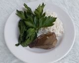 Foto langkah ke 1 dari resep MPASI 6+ Hati Nasi Bayam.