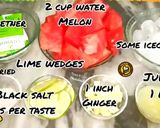 A picture of step 1 of Watermelon Coolers.