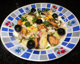 Foto del paso 2 de la receta: Ensalada de patatas con mejillones, huevo y olivas negras