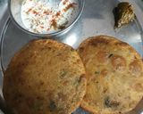 आलू प्याज की पूरी बूंदीके रायता के साथ (Aalu pyaj ki puri with bundi raiyta recipe in hindi) रेसिपी चरण 12 फोटो