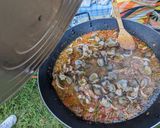 A picture of step 8 of Paella Loredana.
