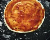 A picture of step 3 of Corn Pizza.