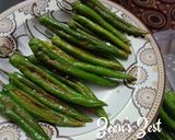 A picture of step 2 of Mirchi Bhajiye with Gongura Chutney.
