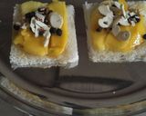 A picture of step 1 of Mango honey sandwich.