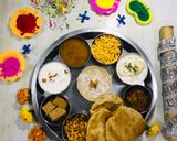 A picture of step 3 of Veg thali Holi special.