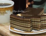 Foto langkah ke 10 dari resep Kue lapis kenyal cokelat moka.