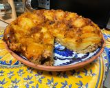 Une image de l'étape 11 de Tarte renversée façon tatin aux pommes, abricots et caramel.
