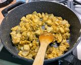 A picture of step 13 of Chicken Curry with Chickpeas, Eggplant, and Spinach.