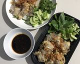 Hình bước làm 3 của món Bánh cuốn nấm chay