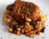 Foto del paso 13 de la receta: Merluza rebozada con fessolets y rovellons a la sobrasada