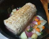 Pas rețetă Cotlet de porc fiert în lapte cu piure de cartof și dovleac 1 fotografie