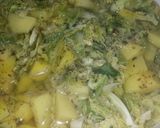 Kelkáposzta főzelék fasírttal recept fázis 3 fotója