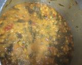A picture of step 5 of Sai bhaji (Sindhi style dal Palak).