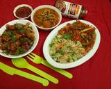 Chinese thali Veg triple schezwan fried rice with gravy recipe step 13 photo